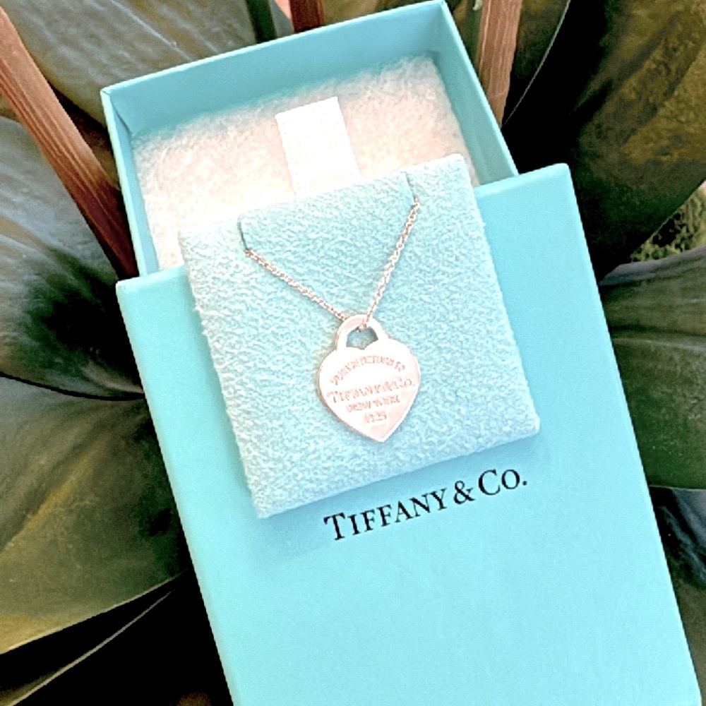 Tiffany & Co. Silver Heart Lock Necklace